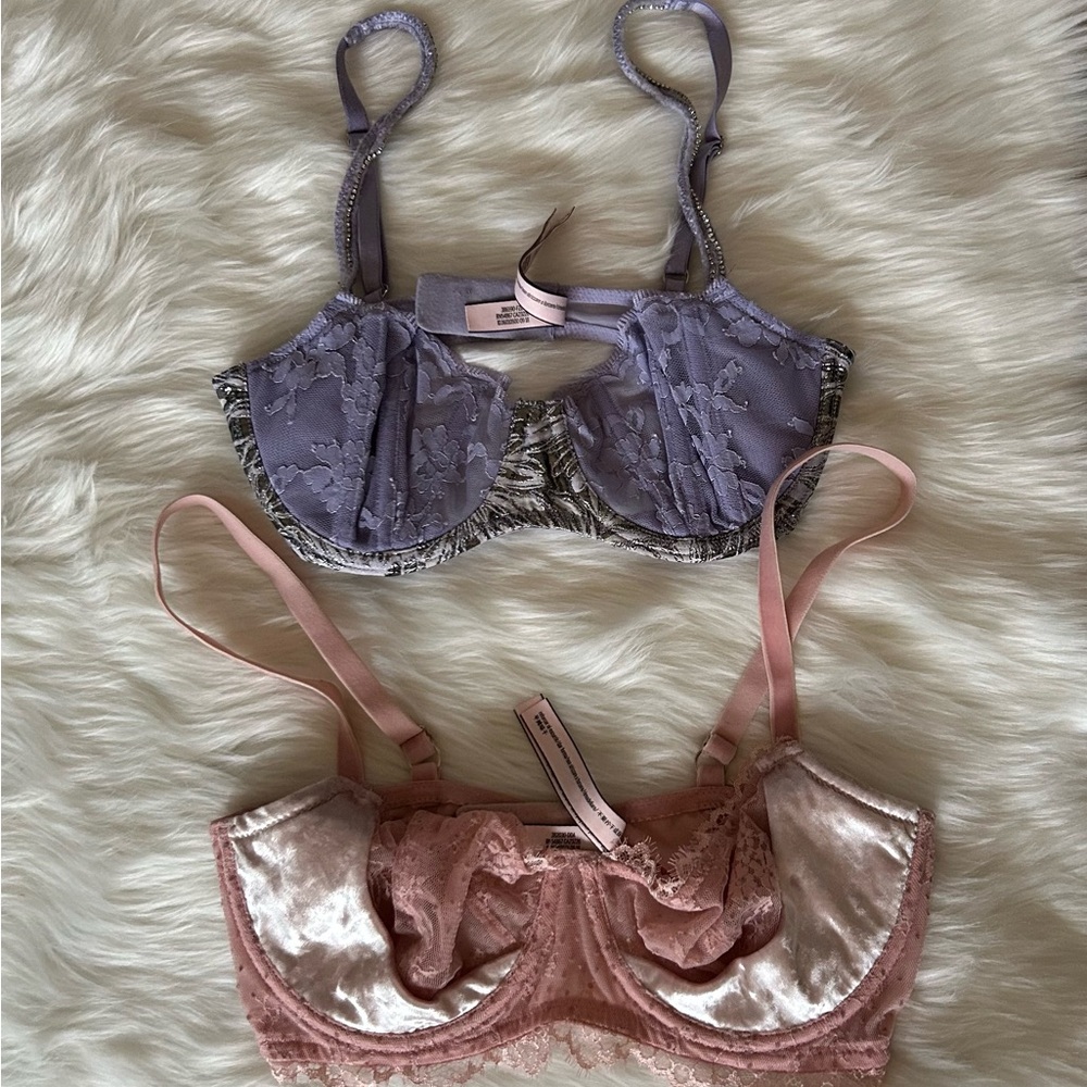 Victoria's Secret Lace Bras - Purple and Pink